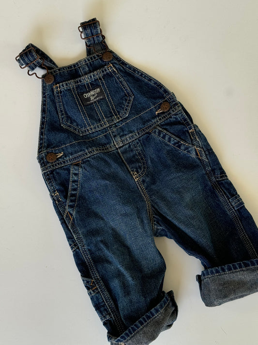 Dark denim overalls 6 - 12M