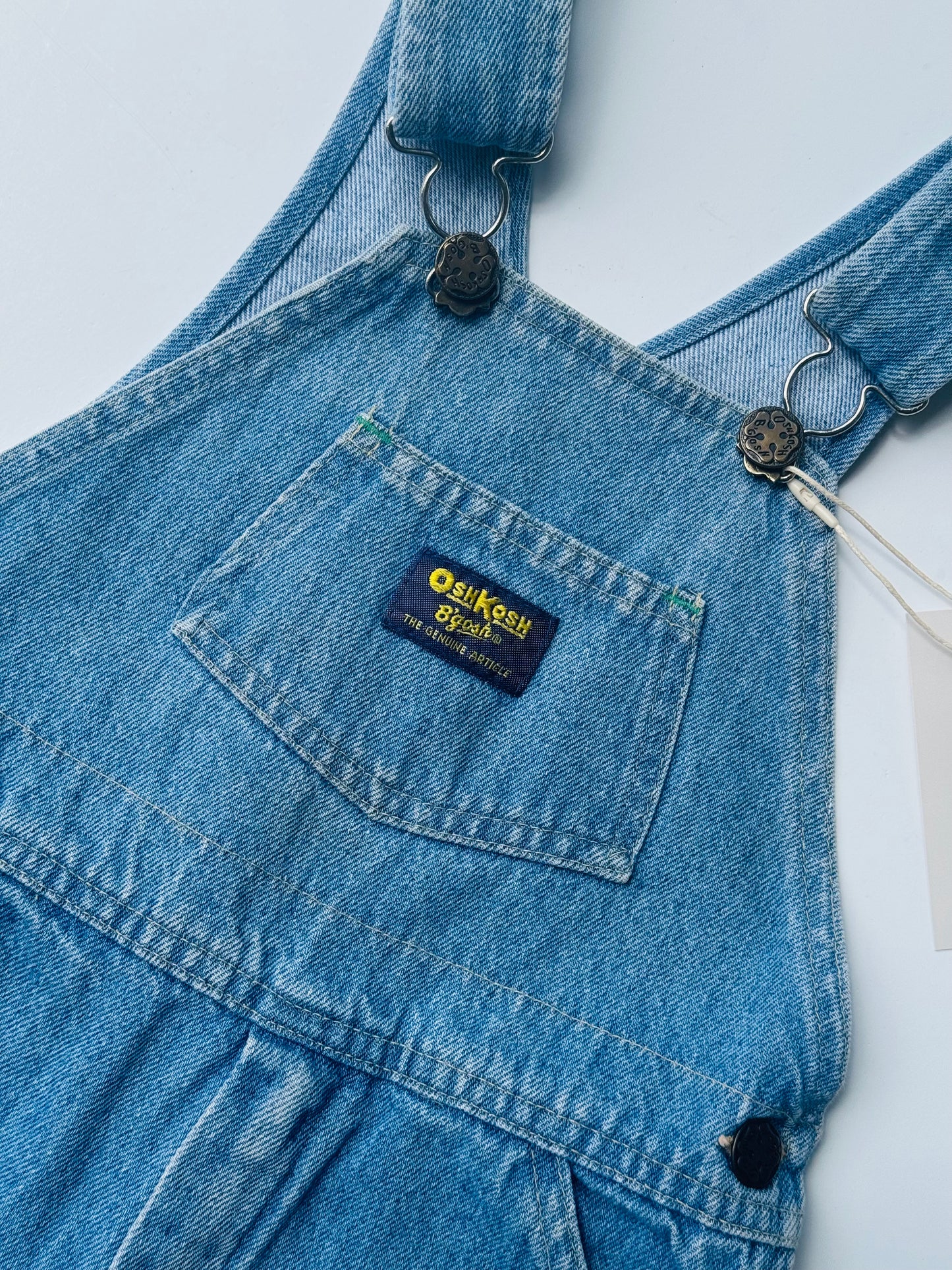 light denim Oshkosh shortalls - 2-4Y