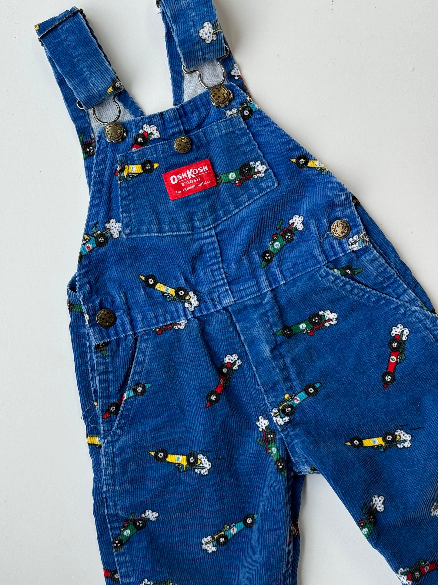 Race car Oshkosh overalls - 18m-3Y