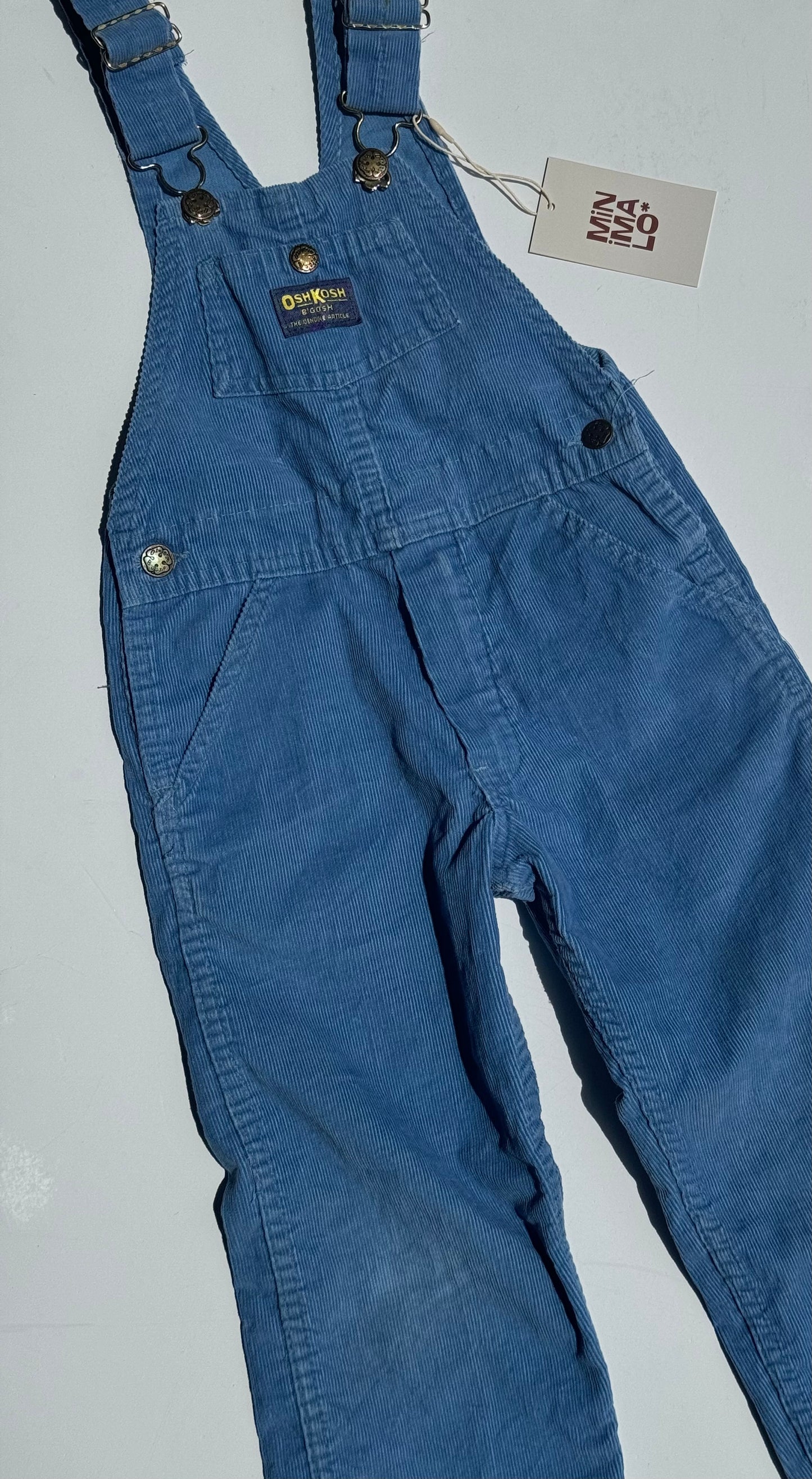 blue corduroy Oshkosh overalls - 4Y