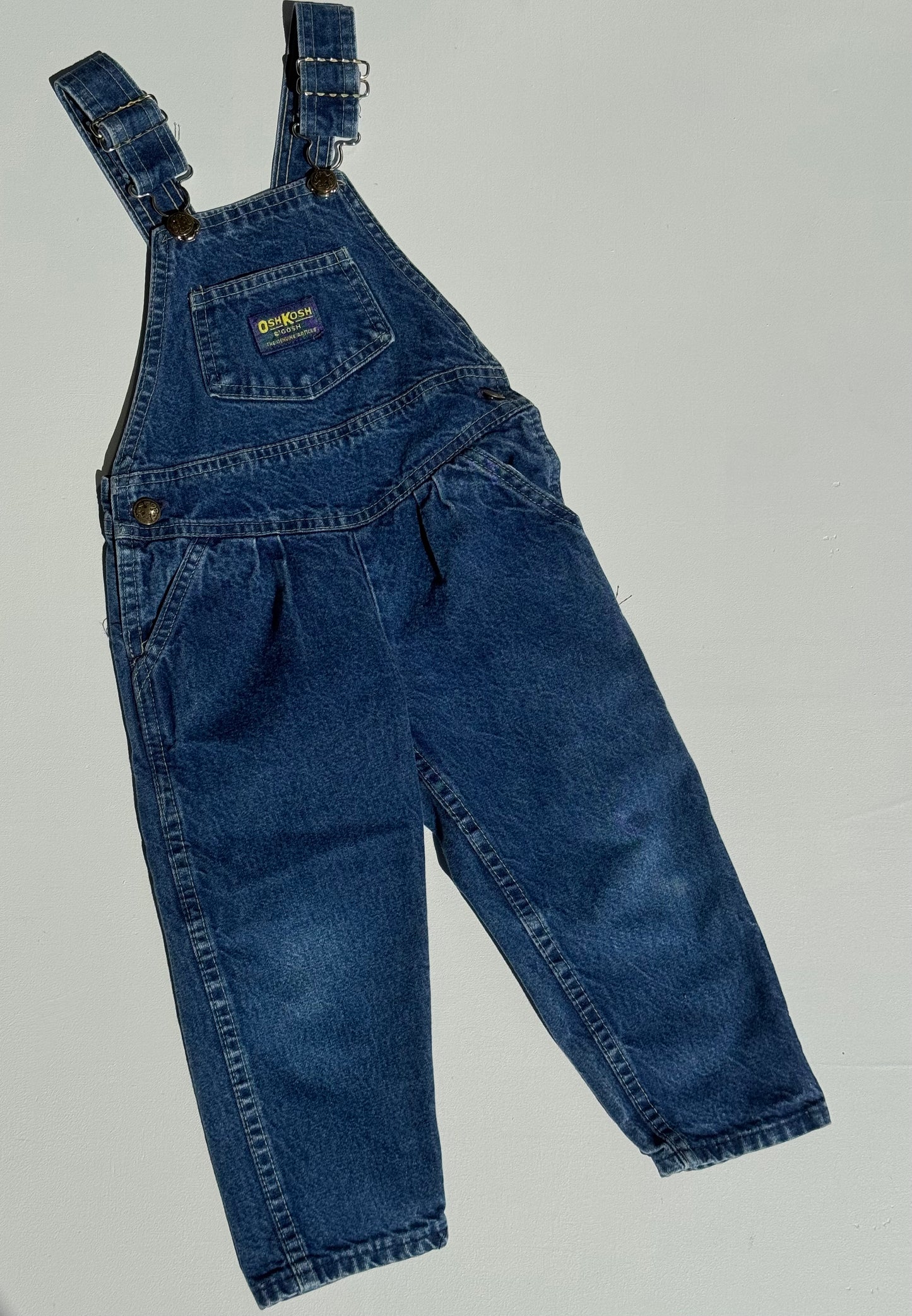 dark denim OShkosh overalls - 2Y