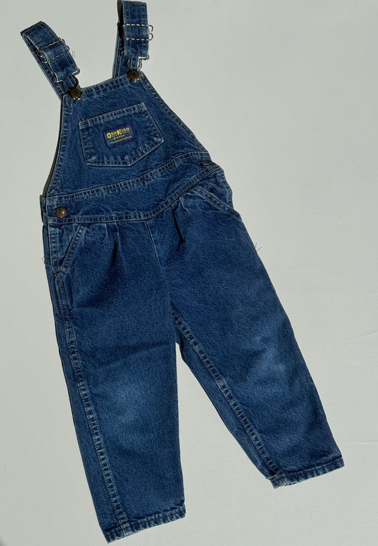dark denim OShkosh overalls - 2Y
