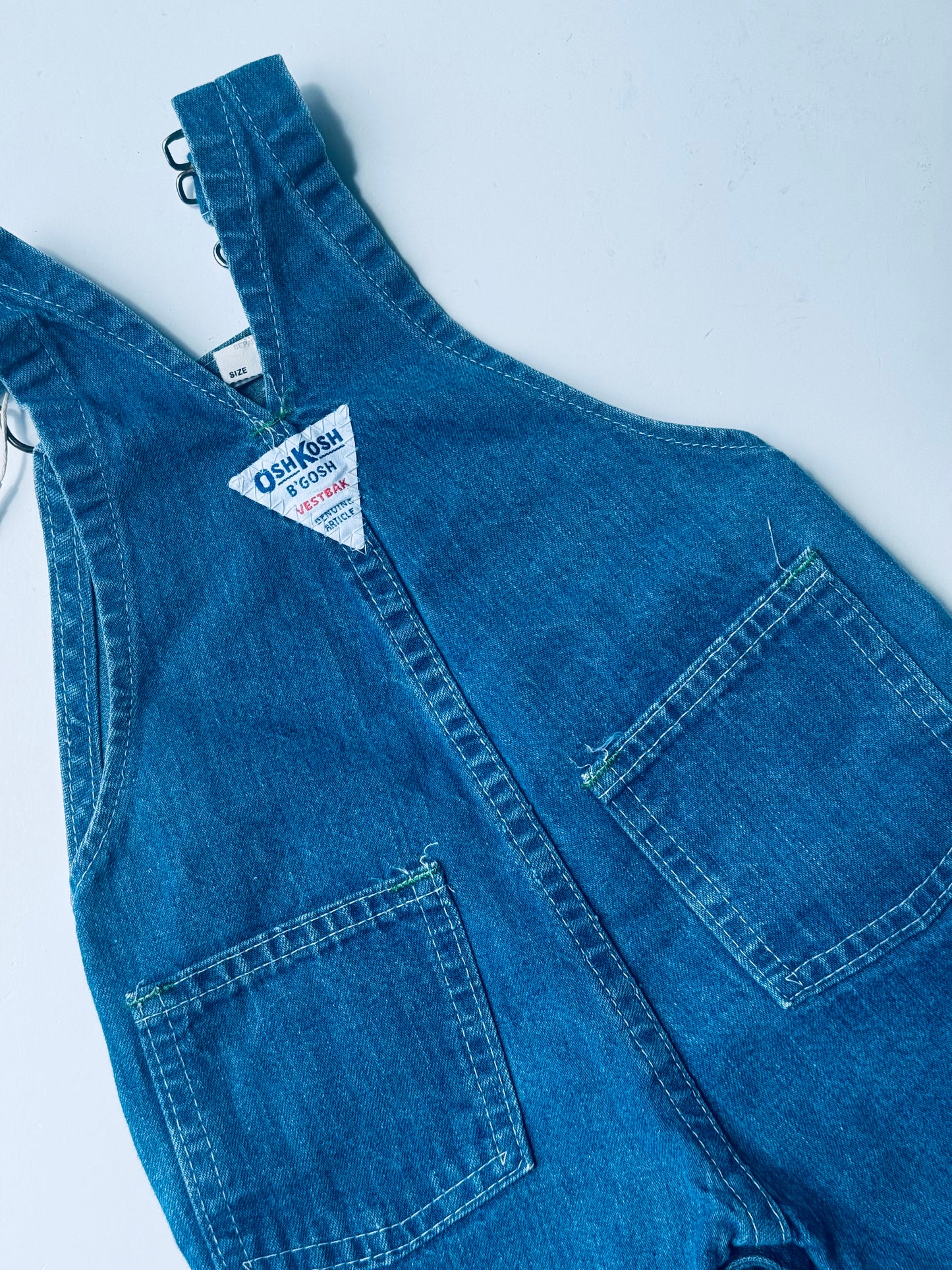 classic denim Oshkosh overalls - 6m