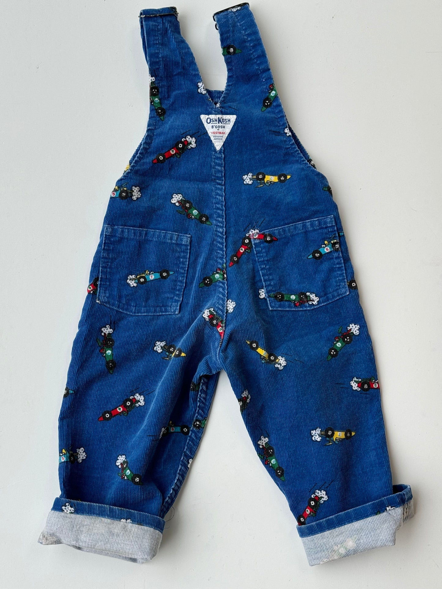 Race car Oshkosh overalls - 18m-3Y