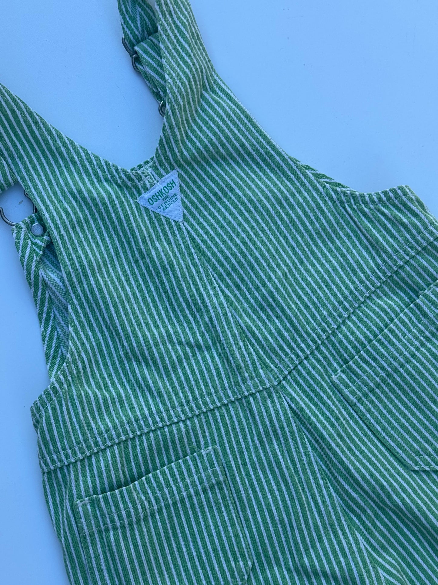 *rare colour - avocado stripe Oshkosh overalls - 2/3Y