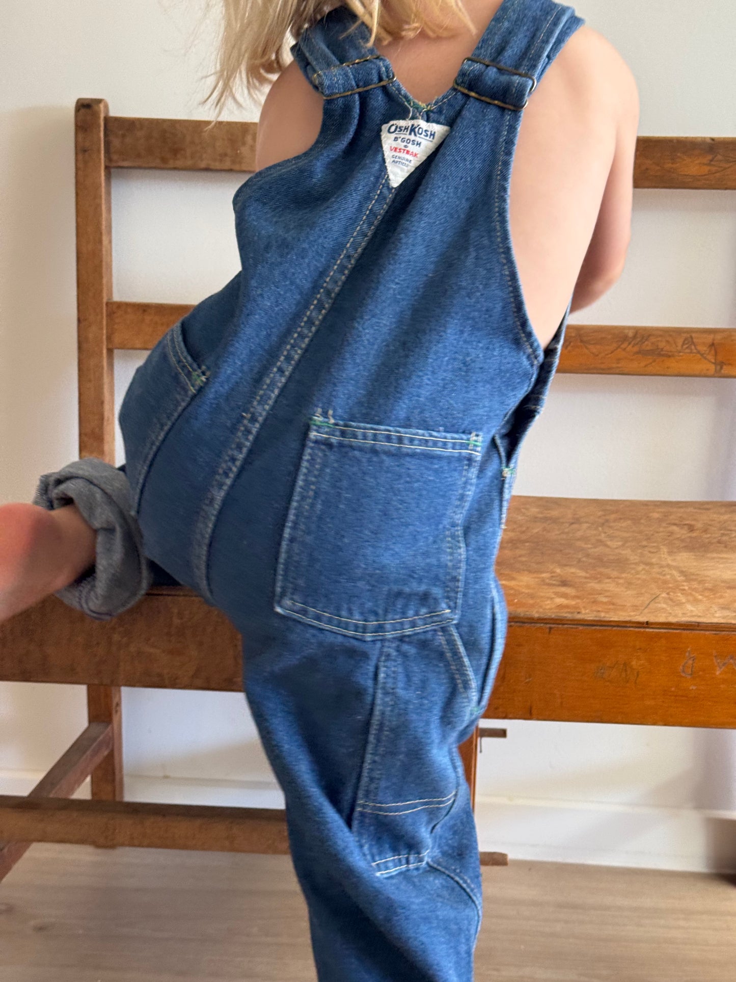 Classic denim Oshkosh overalls - 4+