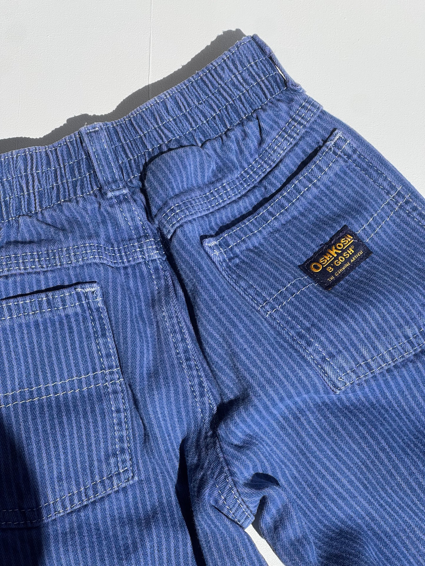 Blue striped Oshkosh carpenter pants - 3-5Years