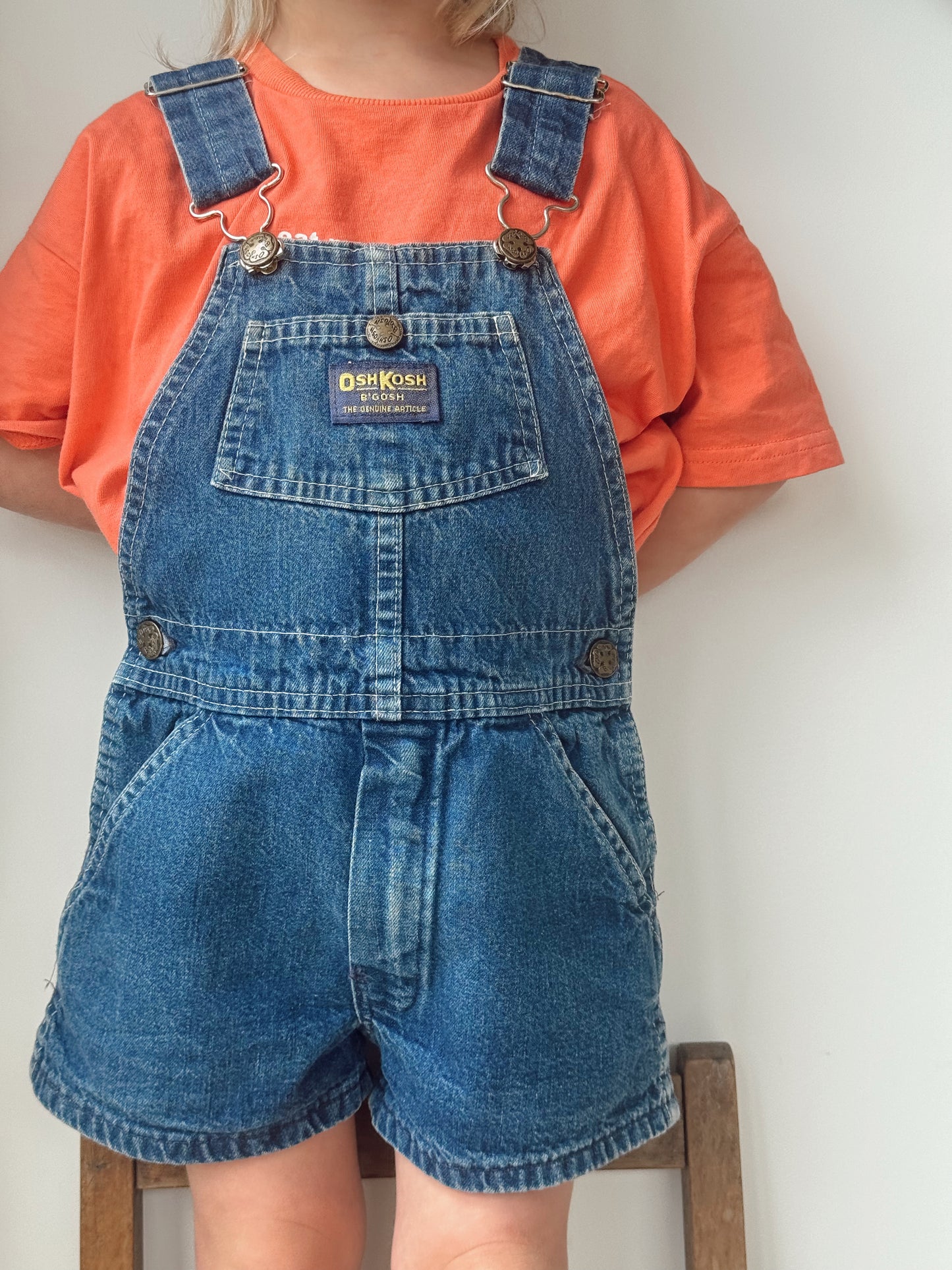 denim Oshkosh shortalls - 2-4Y