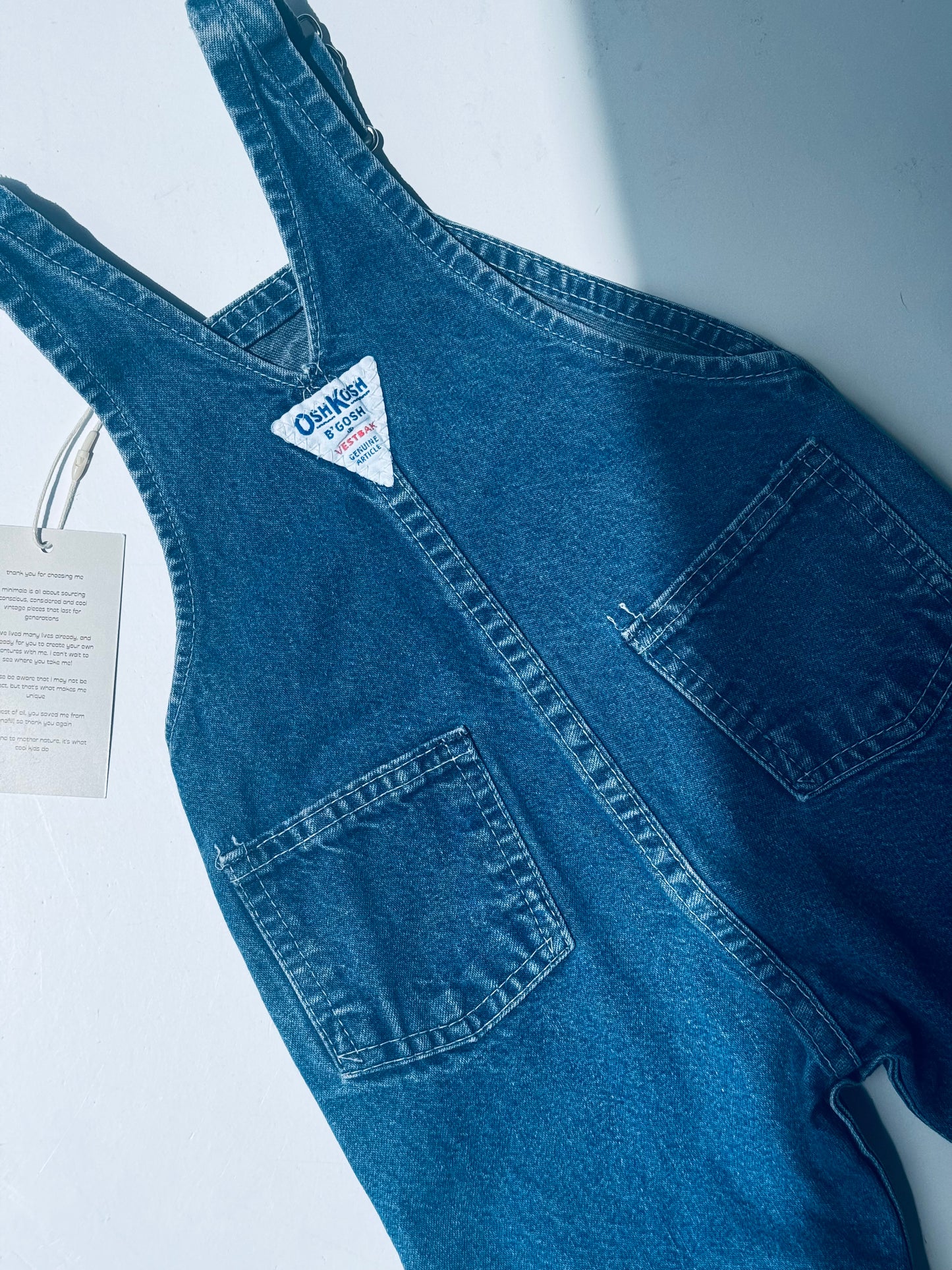 classic denim Oshkosh overalls - 6m