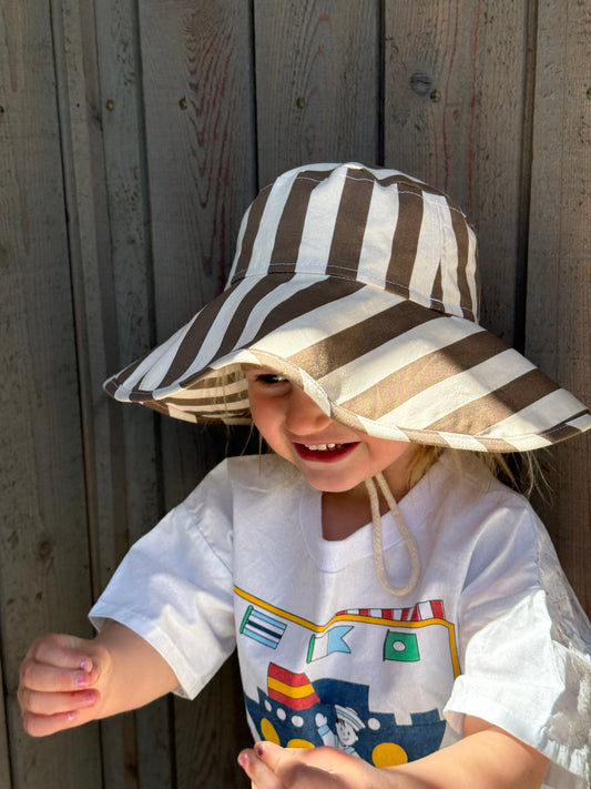 Kids Wide Brim Sun Hat - Bronze