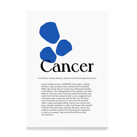 cancer zodiac print