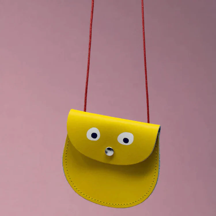 Googly Eye Pocket Purse Yellow