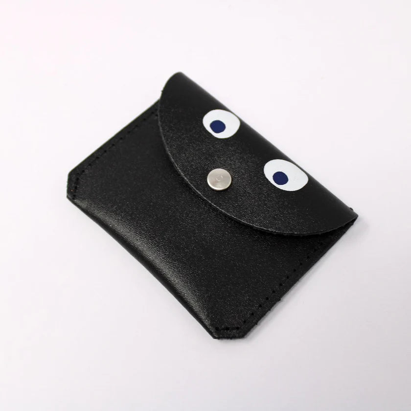 Mini Money Googly Eye Purse - black