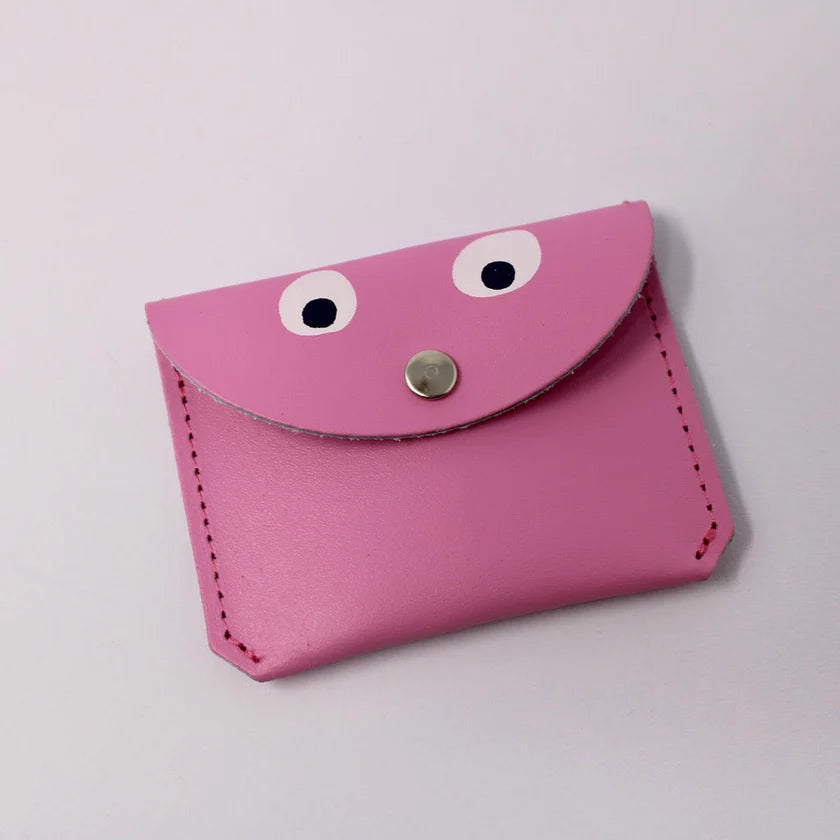 Mini Money Googly Eye Purse - pink