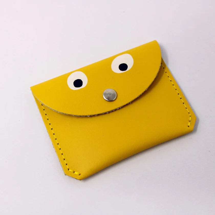 Mini Money Googly Eye Purse - yellow