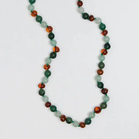 moss | baltic amber necklace 32cm