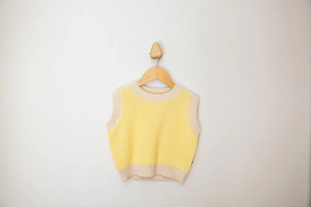 Nonno vest - butter yellow