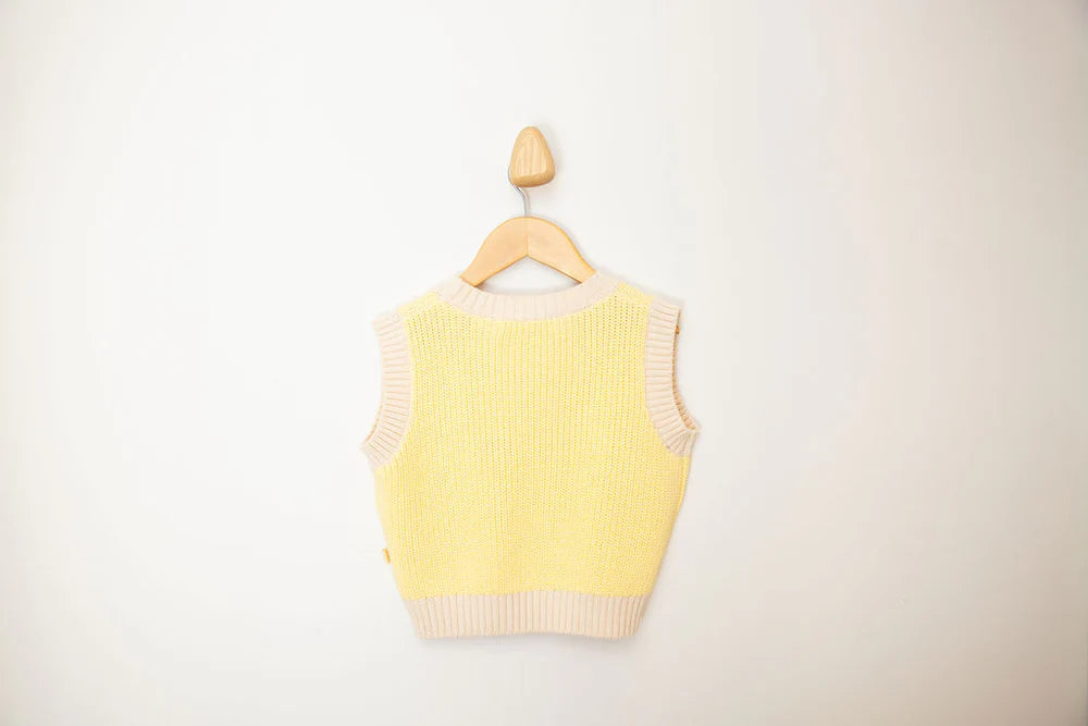 Nonno vest - butter yellow