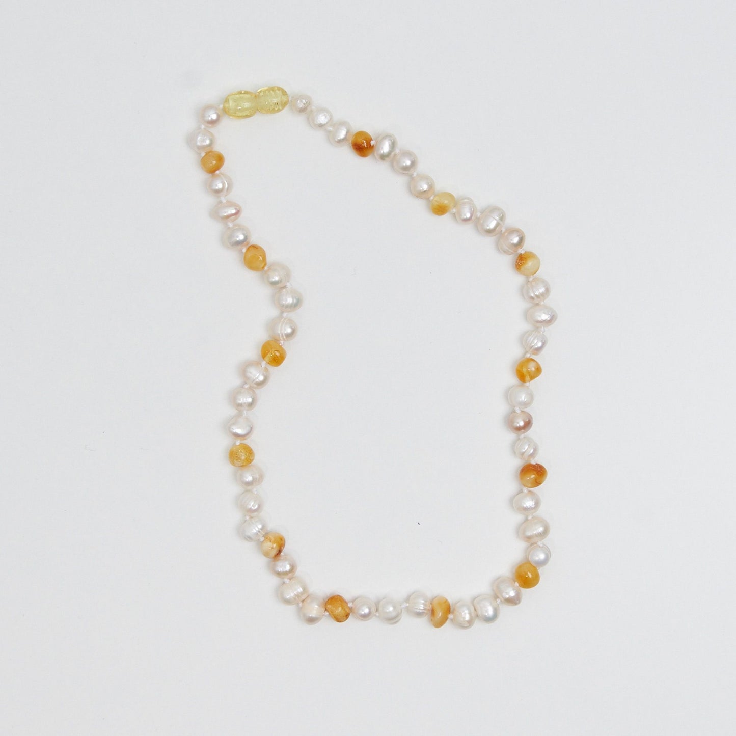 pearly milk | baltic amber necklace 32cm